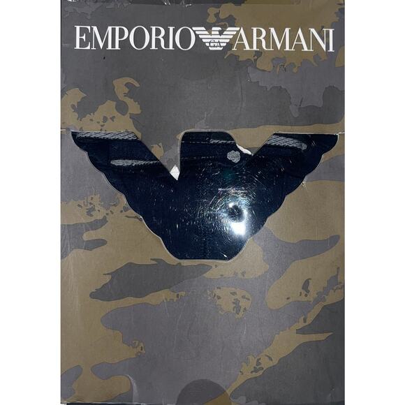 12-59 EMPORIO ARMANI Men's Boxer Brief Underwear 2-PACK Blue Small - Picture 9 of 12